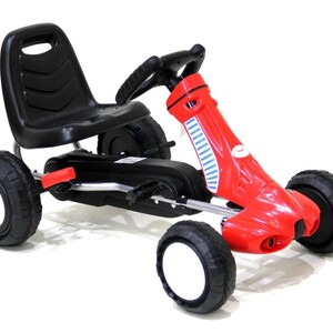 Safir Toys Kids Pedal Go-Kart – Sports Design with Metal Frame and Comfortable Seat, Suitable for Indoor and Outdoor Riding, Manual Pedals, for Kids Ages 3-6