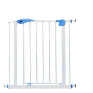 بوابة أمان للأطفال أبيض وأزرق من بيبي فيس