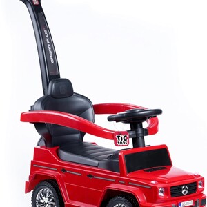 Kids Push Car with Parent Handle – 3-in-1 Ride-On for Toddlers, Safety Guard and Steering Wheel with Music by Teck Toys, Maximum Load 50 kg, Multi-Color