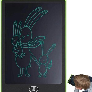 دفتر تتبع لوح الكتابة للأطفال مع 20 بطاقة نسخ على الوجهين وشاشة LCD مقاس 8.5 بوصة /