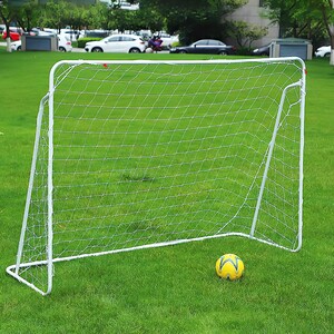 مرمى كرة قدم محمول، حلقة باب كرة القدم 2.13 متر/7 قدم، معدات تدريب كرة القدم، ابيض