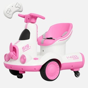 سكوتر كهربائي ذكي للأطفال بأربع عجلات مع تحكم عن بُعد