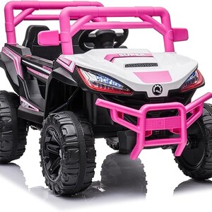 سيارة أطفال وردي كهربائية بناتي