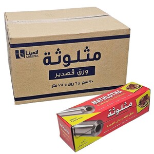 قصدير مثلوثة 30 سم*75 متر صغير شد 6