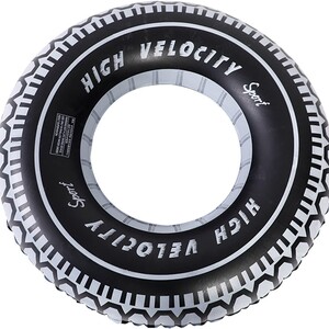 عوامة سباحة قابلة للنفخ على شكل إطار سيارة "High Velocity" – تيوب بحر ومسبح بتصميم رياضي مميز